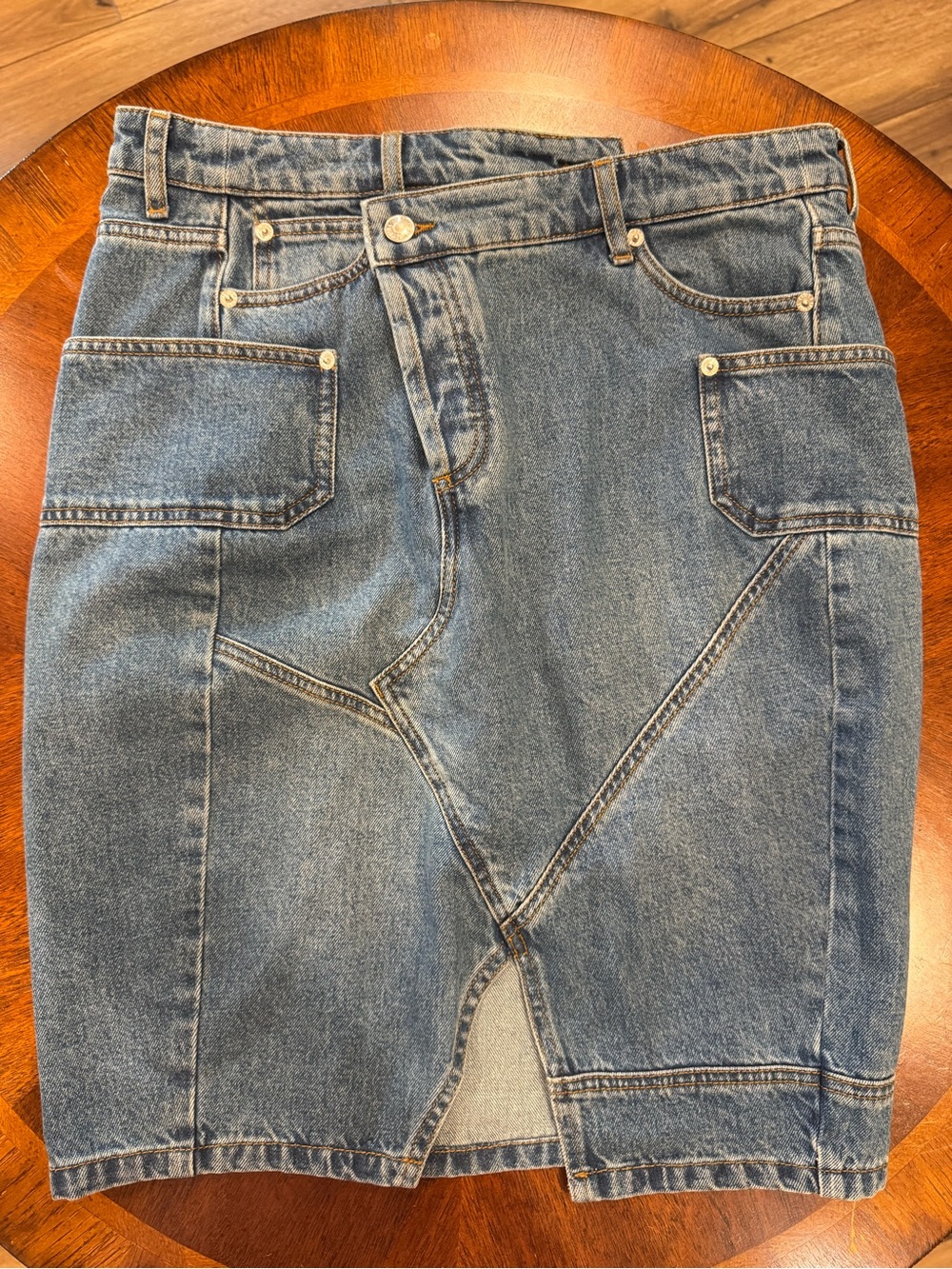 Zadig & Voltaire Blue Denim Pencil Skirt